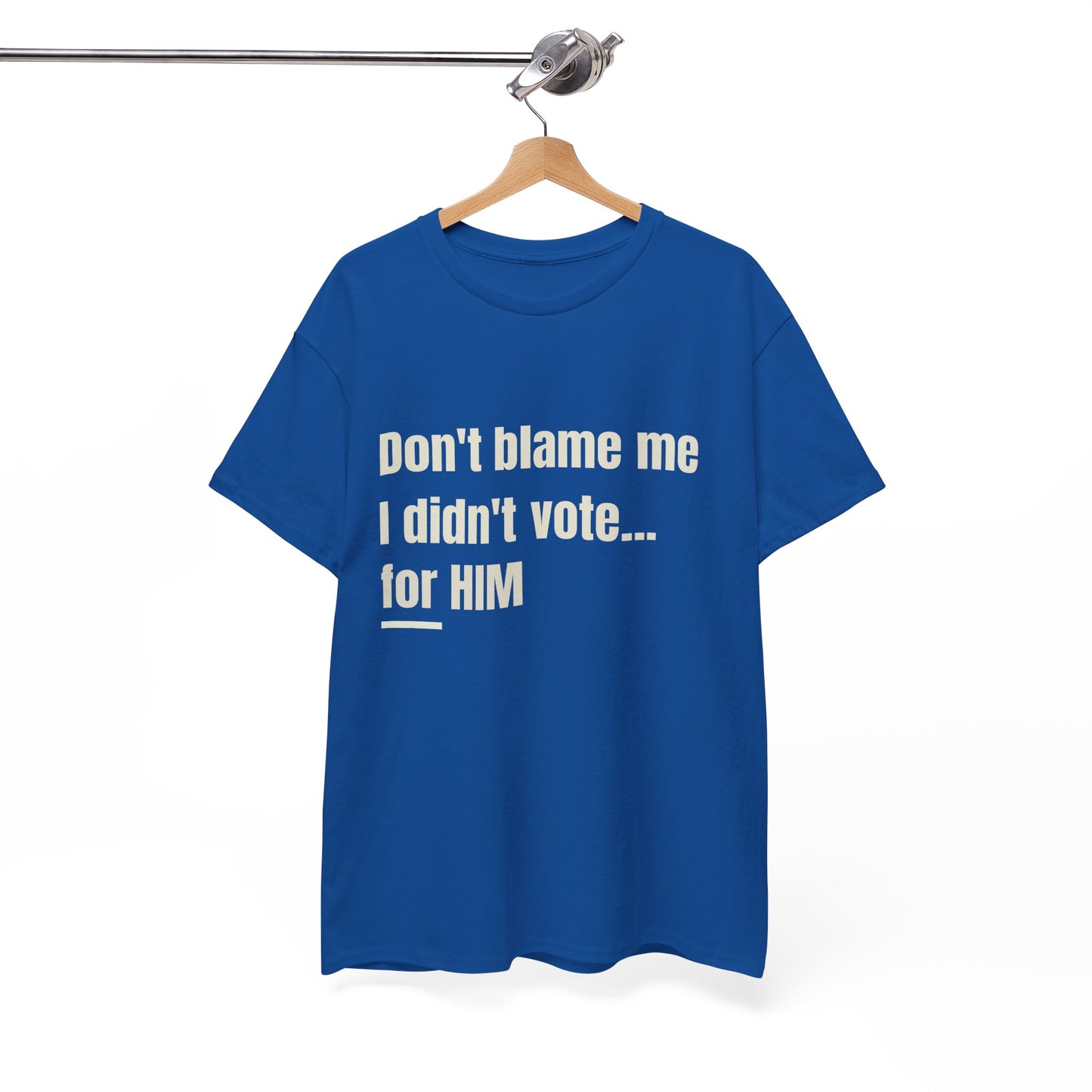 Political Satire Tee - Don't Blame Me I Didn't Vote for HIM