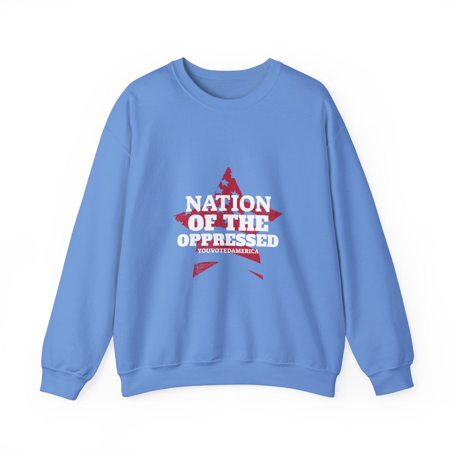 Nation of the Oppressed Star Flag- Political Satire Sweatshirt