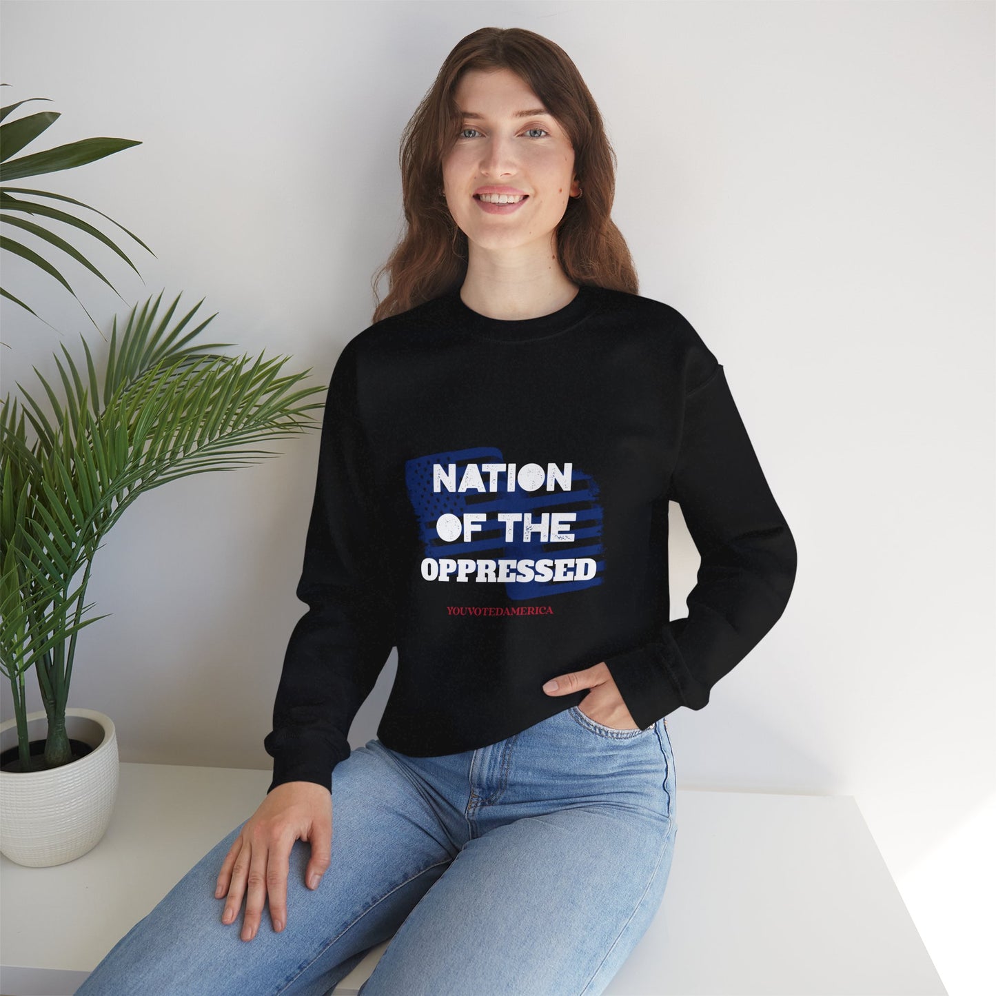 Nation of the Oppressed- Political Satire Sweatshirt