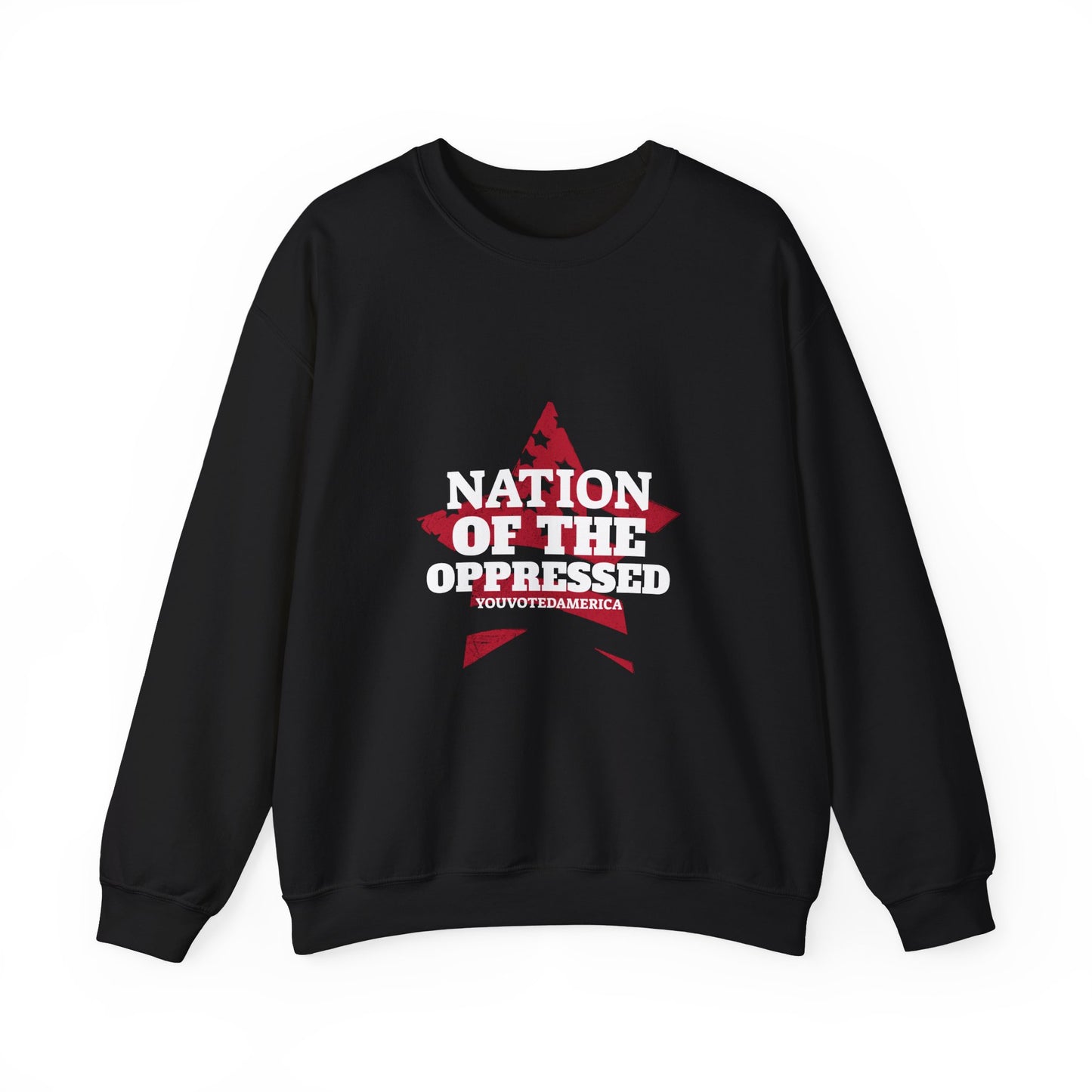 Nation of the Oppressed Star Flag- Political Satire Sweatshirt