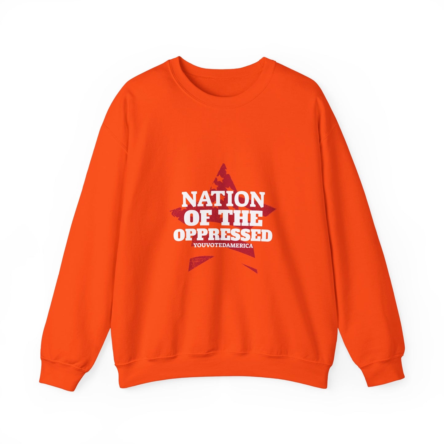 Nation of the Oppressed Star Flag- Political Satire Sweatshirt