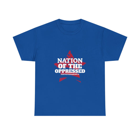 Nation of the Oppressed Star Flag- Political Satire Tee