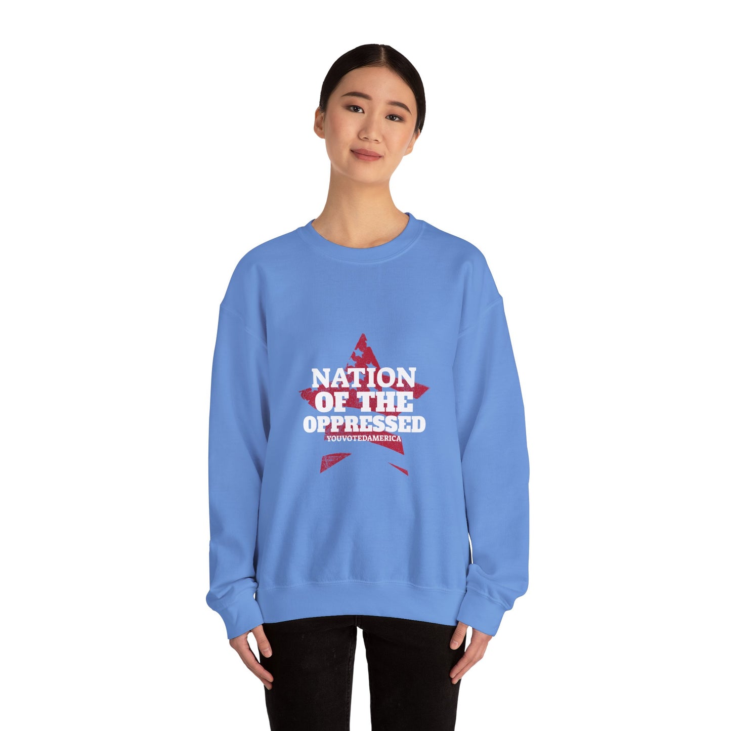 Nation of the Oppressed Star Flag- Political Satire Sweatshirt