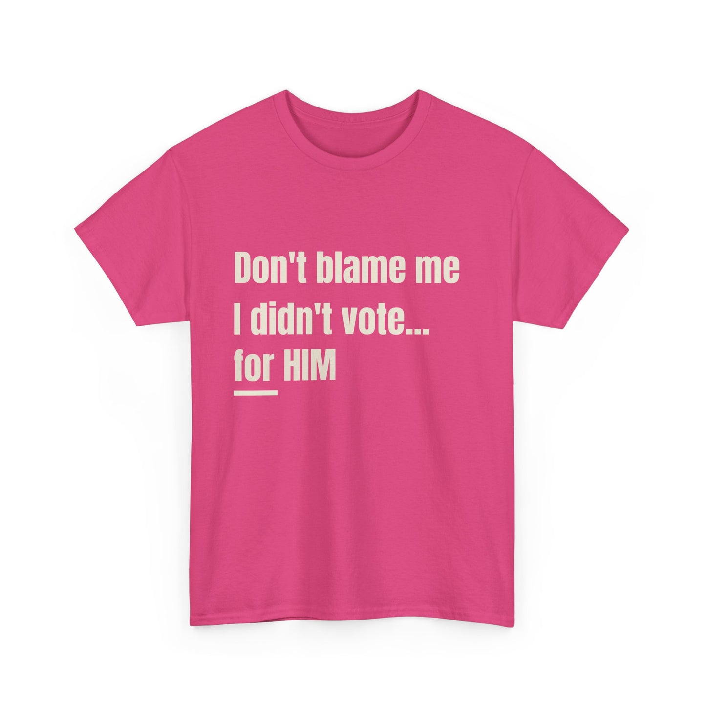 Political Satire Tee - Don't Blame Me I Didn't Vote for HIM