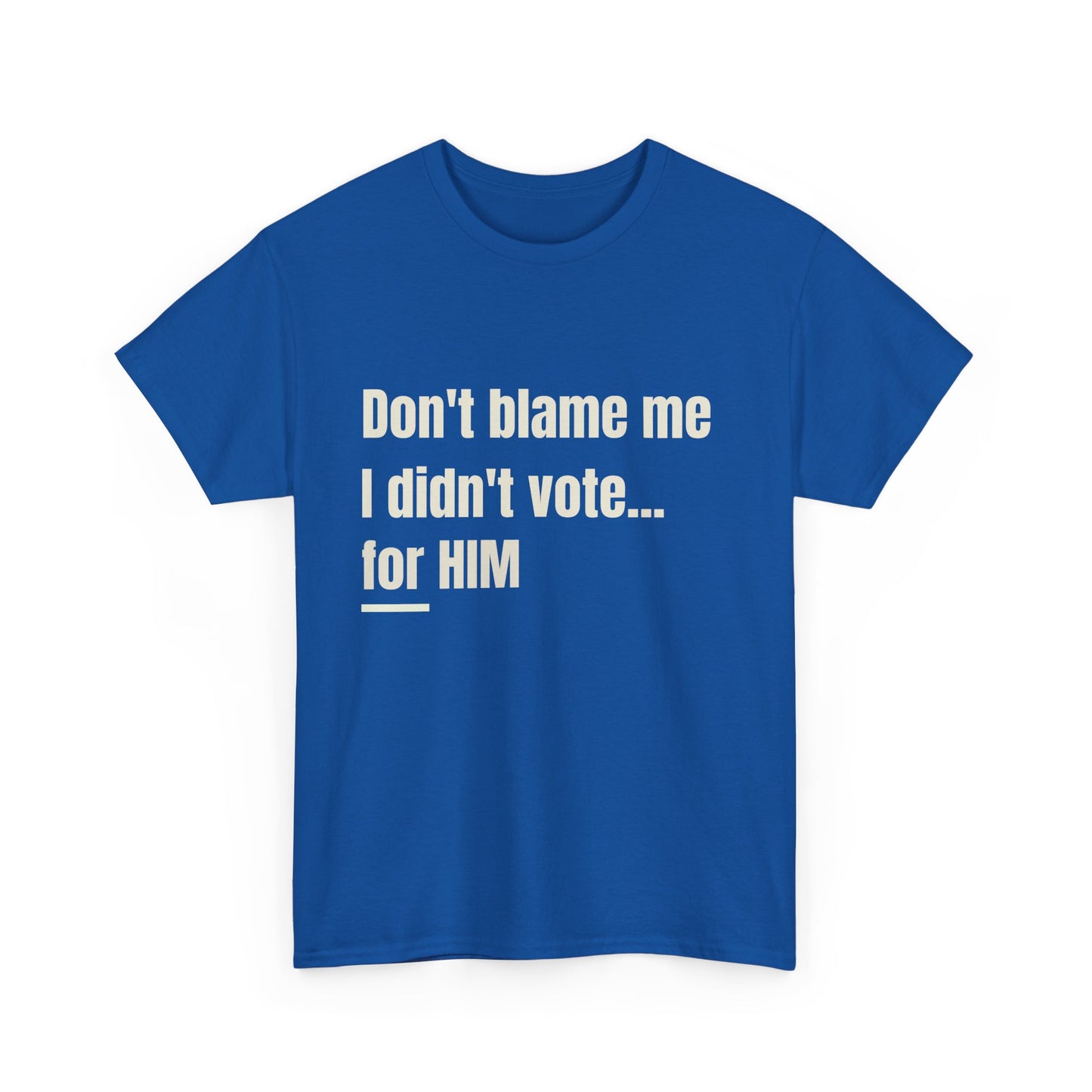 Political Satire Tee - Don't Blame Me I Didn't Vote for HIM