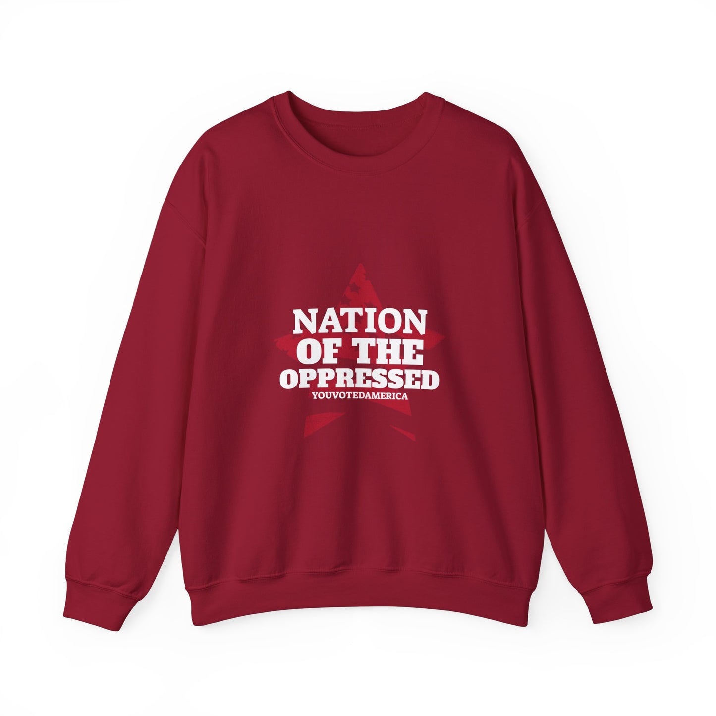 Nation of the Oppressed Star Flag- Political Satire Sweatshirt